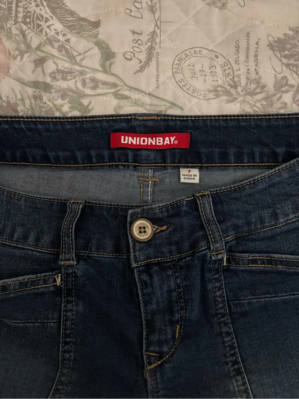 UNIONBAY Dark Indigo Denim Shorts